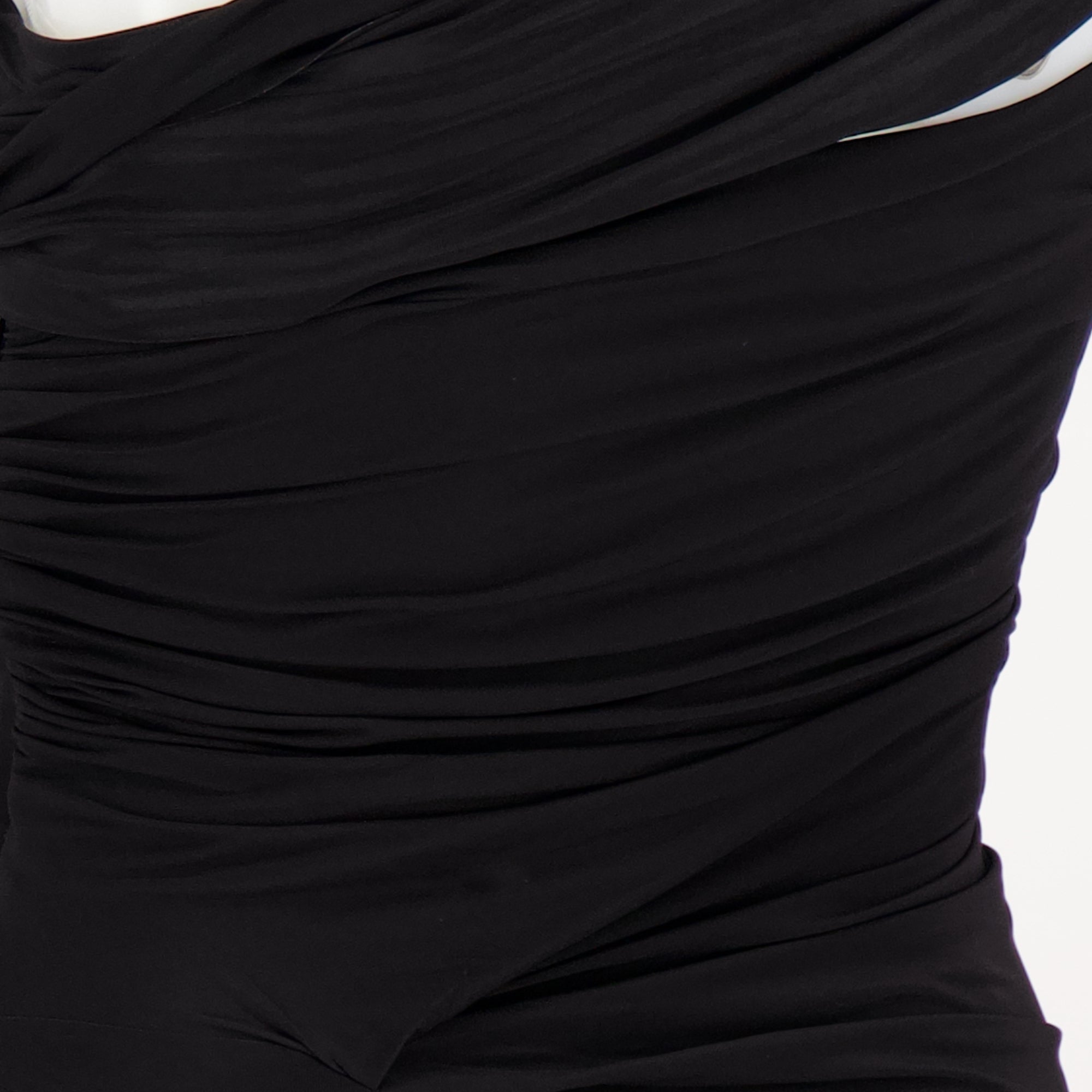 asymmetrical dress, Christopher Esber, draped details, black dress, Autumn-Winter 2025