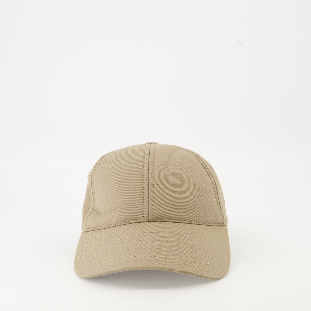 beige embroidered cap courreges women 15431737966972