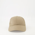 Image of Beige Embroidered Cap by Courrèges for Unisex - Season Autumn-Winter 2025 - Front View
