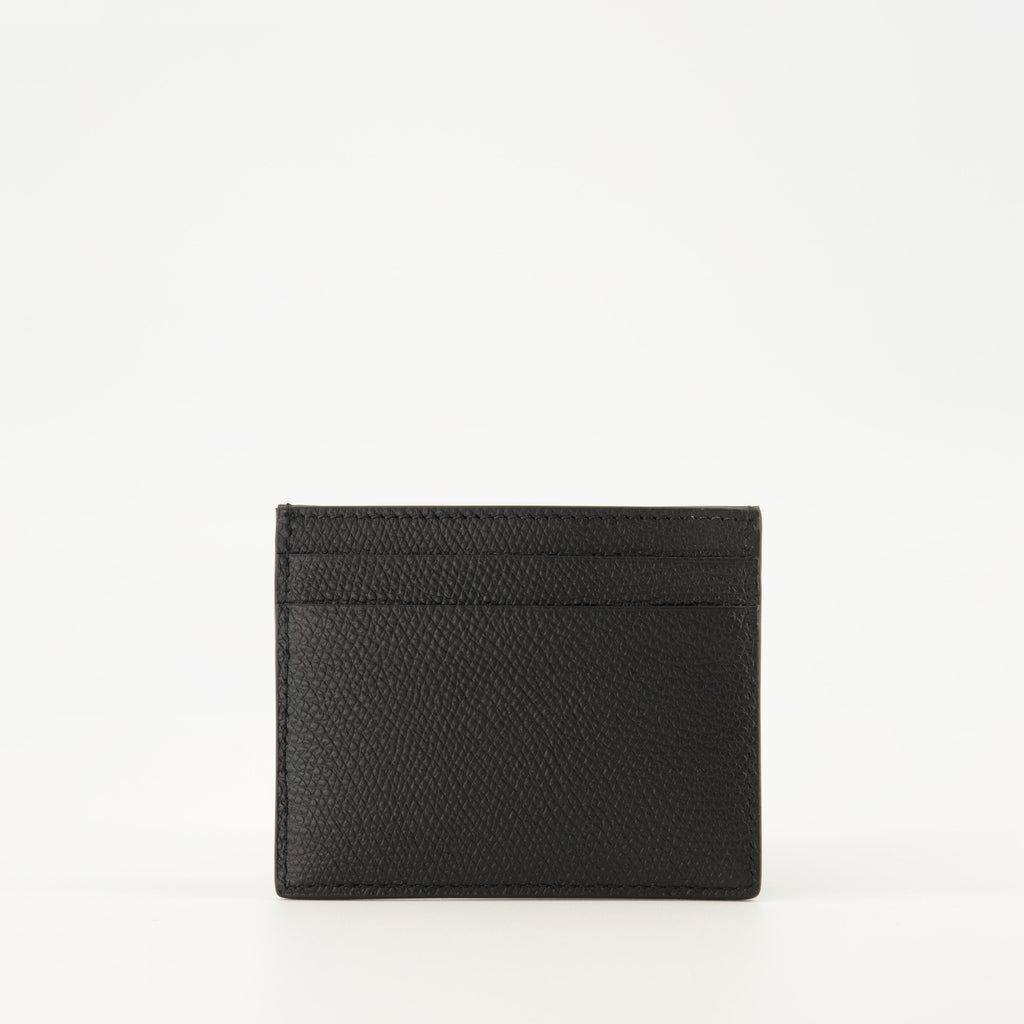VLogo card holder, Valentino accessories, leather card holder, luxury card holder, grained leather wallet