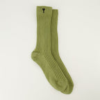 Ami PARISによるユニセックス用のカキ色のChaussettes ami de coeurの画像 - シーズン春夏2026 - 正面ビュー