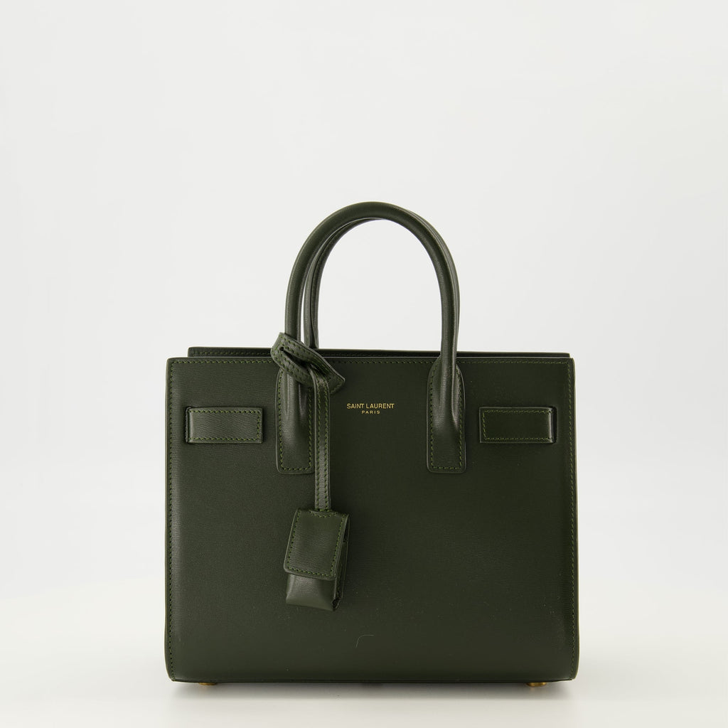 Imagen de un bolso verde de Saint Laurent para mujeres - Temporada Otoño-Invierno 2025 - Vista frontal