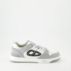 Image of Gray Leather B57 Sneakers by Dior for Men - Season Autumn-Winter 2024 - Right Side View