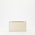 Valentino Garavani, luxury wallet, white leather wallet, chain wallet, VLogo wallet