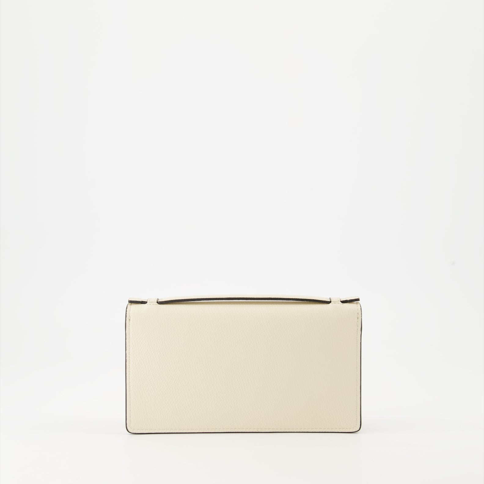 Valentino Garavani, luxury wallet, white leather wallet, chain wallet, VLogo wallet