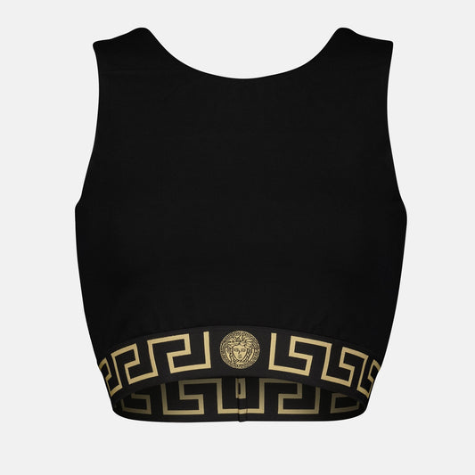 Versace, Black Bralette, Medusa Greca, Autumn-Winter 2024, High-end fashion