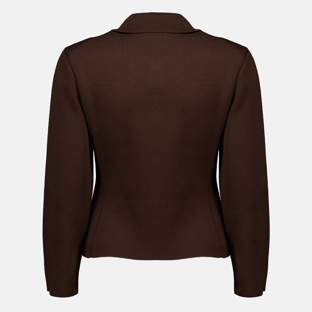 Cardigan en Laine Marron