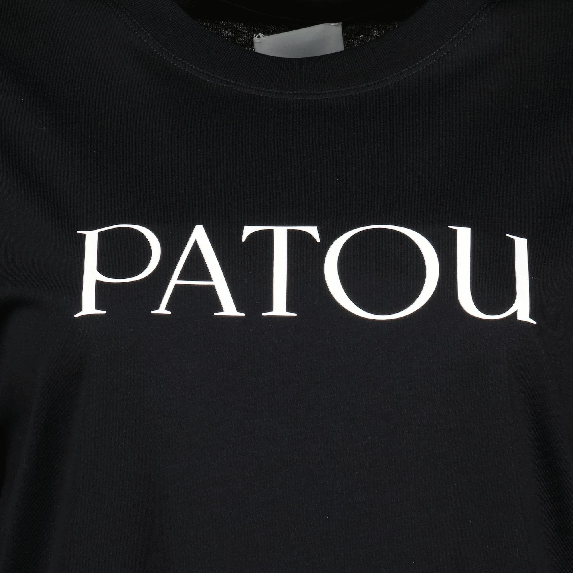 Patou T-Shirt, black t-shirt, organic cotton, fashion essentials, autumn-winter collection