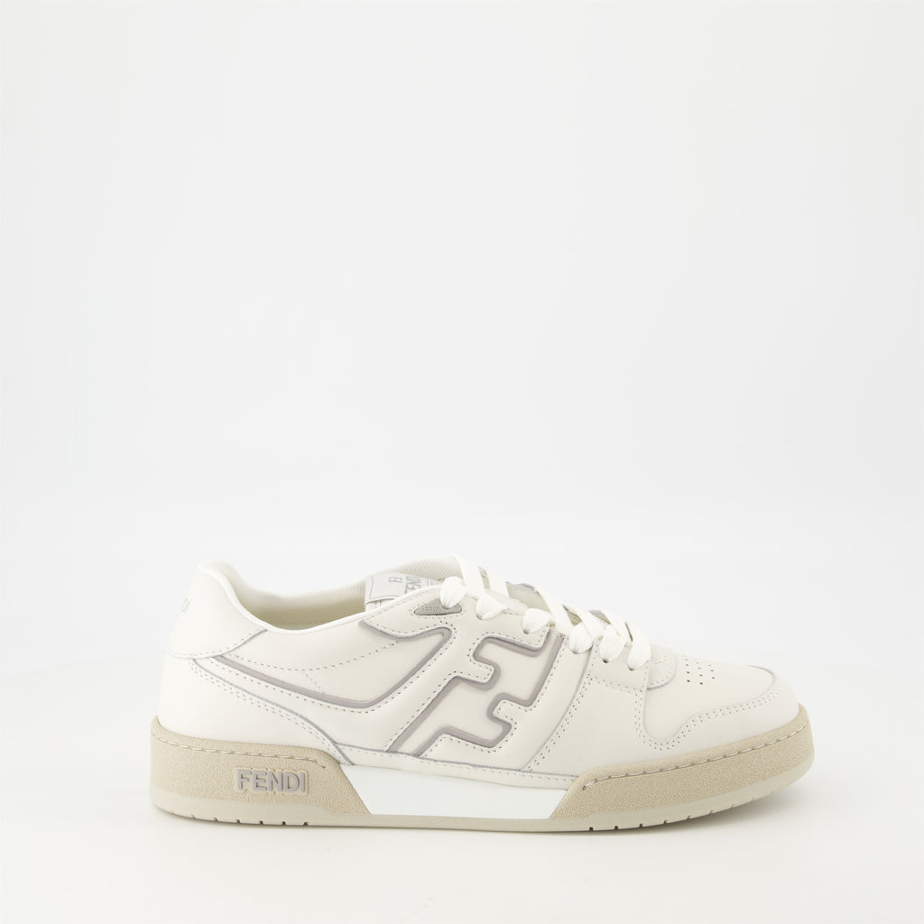 Image of Fendi Match Beige Sneakers by Fendi for Men - Season Spring-Summer 2025 - Right Side View