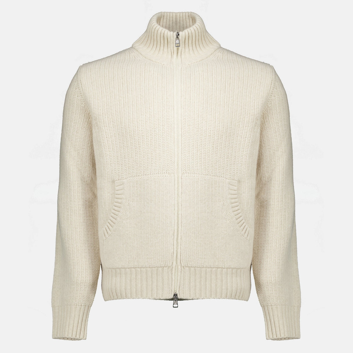 Beige Wool Cardigan