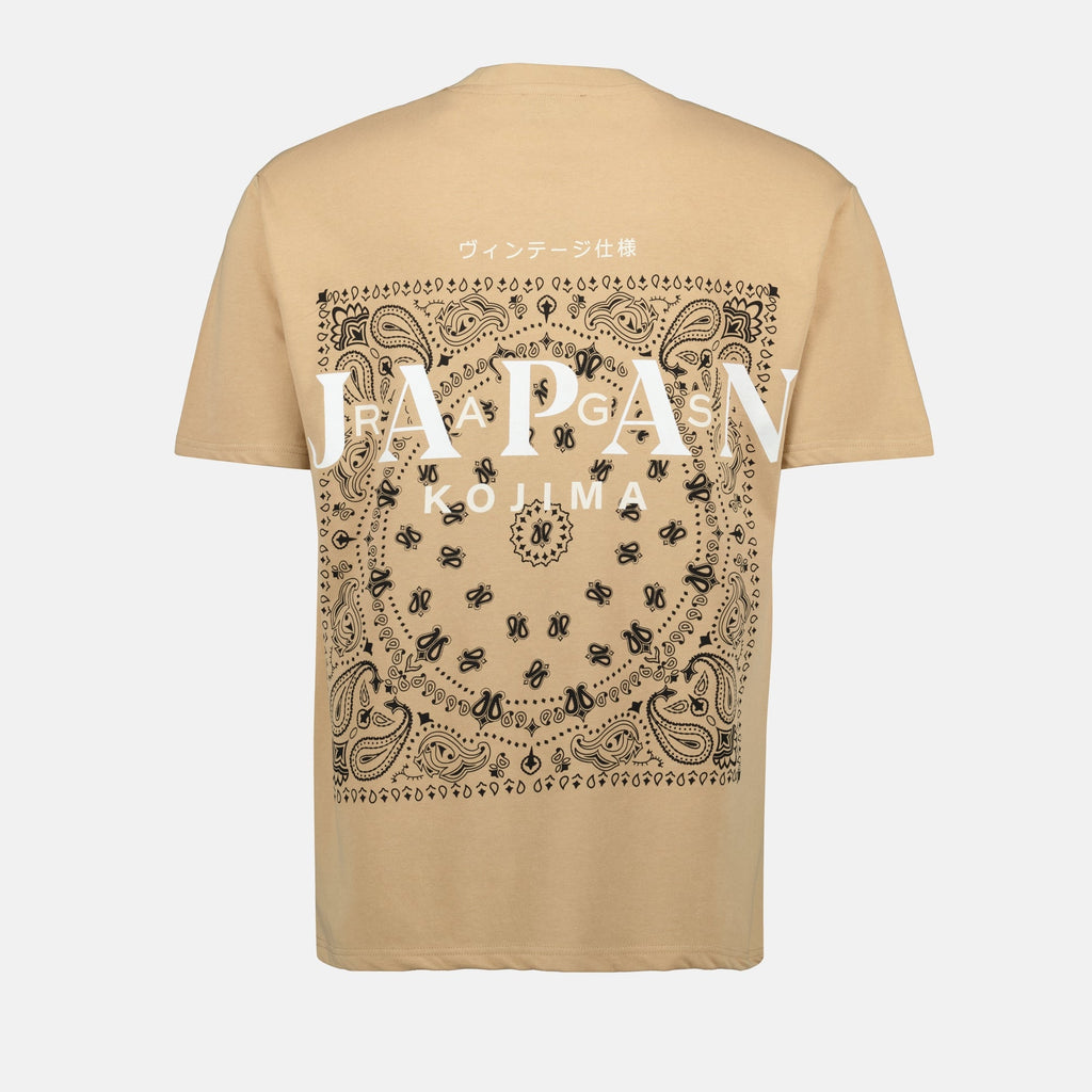 Miki T-shirt, Japan Rag, beige T-shirt, casual wear, cotton T-shirt