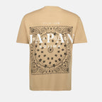 Image du T-shirt beige Miki de Japan Rag pour hommes - Saison Printemps-Été 2025 - Vue de dos