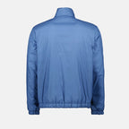 Image of Light Blue Windbreaker Jacket by Moncler for Men - Season Spring-Summer 2025 - Back View