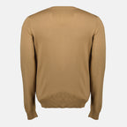 Image of Brown Wool Sweater by Fendi for Men - Season Autumn-Winter 2025 - Back View