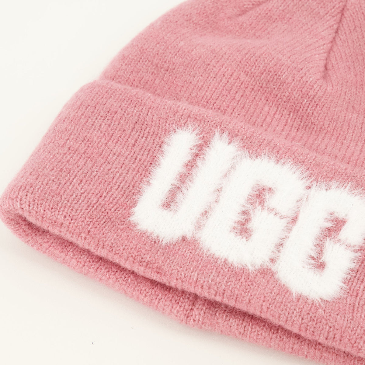 Fuzzy Pink Beanie