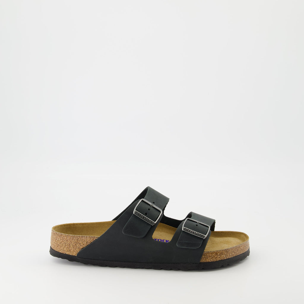 Birkenstock sandals, Arizona black sandals, anatomical footbed, leather sandals, comfortable footwear