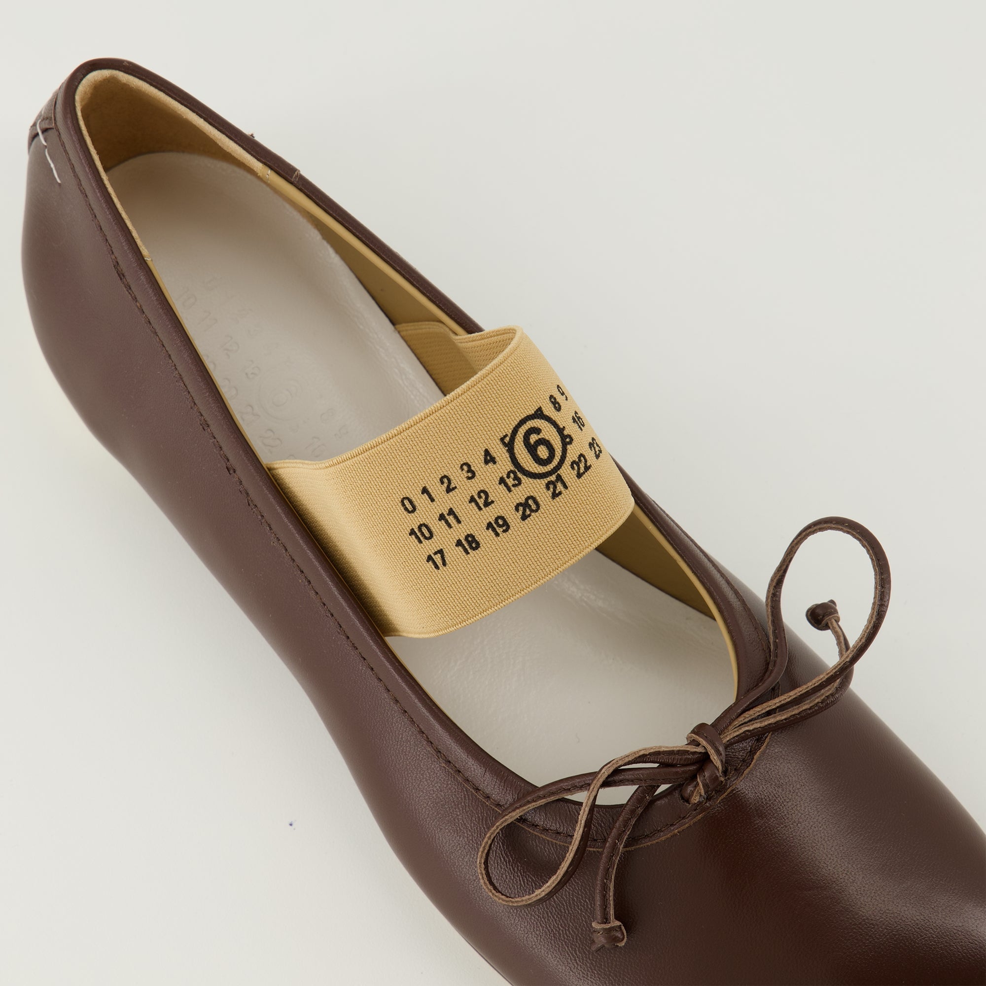 Image of Anatomic Numeric Ballerinas by Mm6 for Women - Season Spring-Summer 2026 - Top Detail View