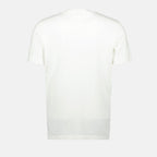 Image du T-shirt à logo blanc de Moncler pour hommes - Saison automne-hiver 2025 - Vue du détail du produit 1