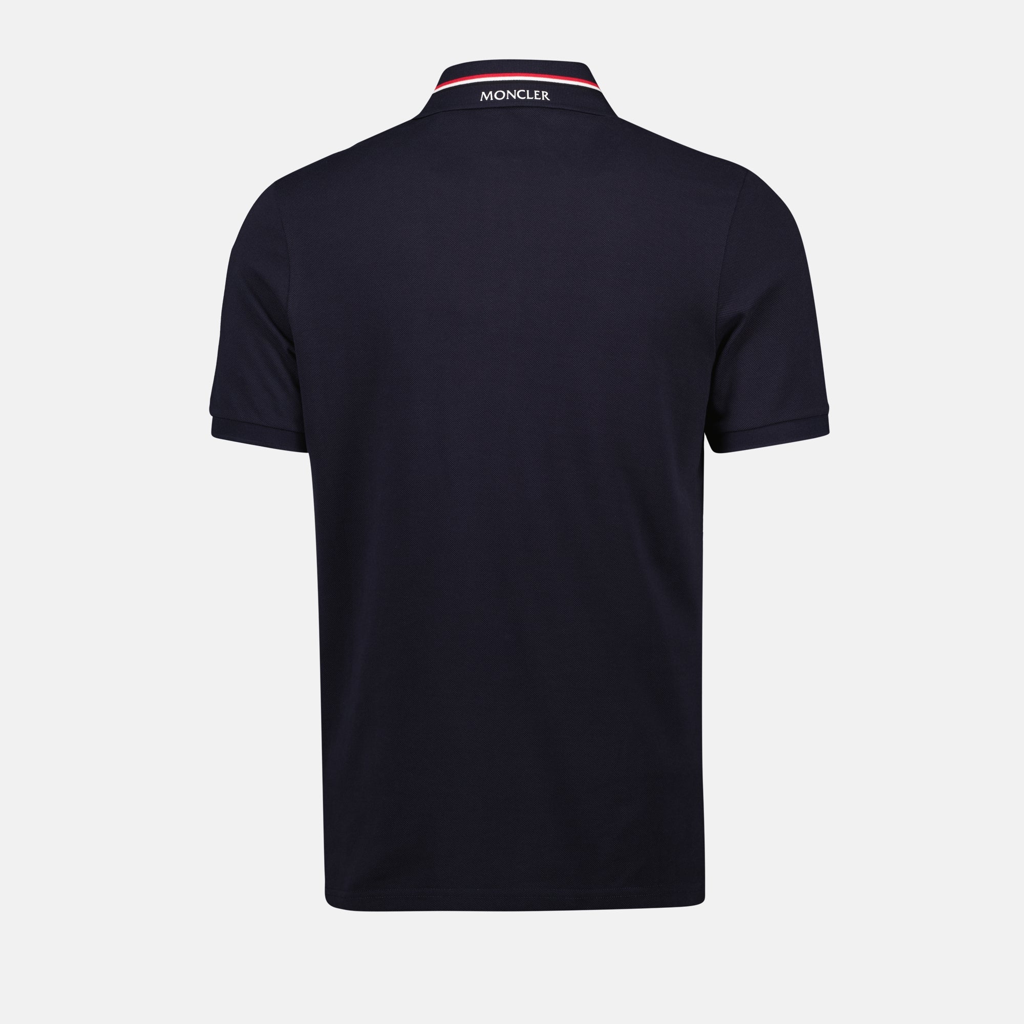 Navy Polo, Moncler Shirt, Cotton Piqué, Logo Polo Shirt, Classic Collar Polo