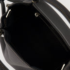 Tod's bucket bag, black leather bag, grained calf leather, Italian designer accessories, Fall-Winter 2025 collection