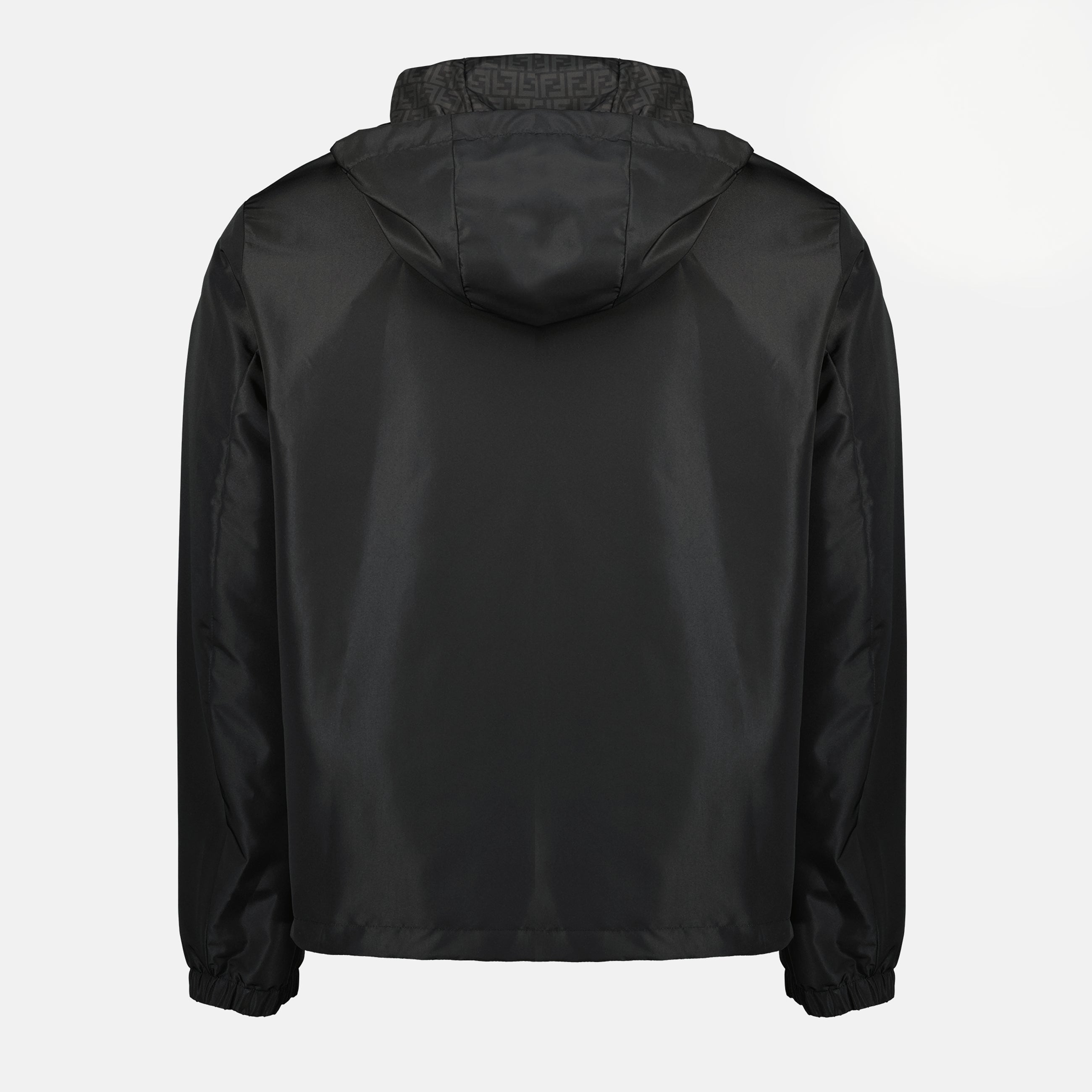 Image of Black Nylon Jacket by Fendi for Men - Season Spring-Summer 2026 - Back View