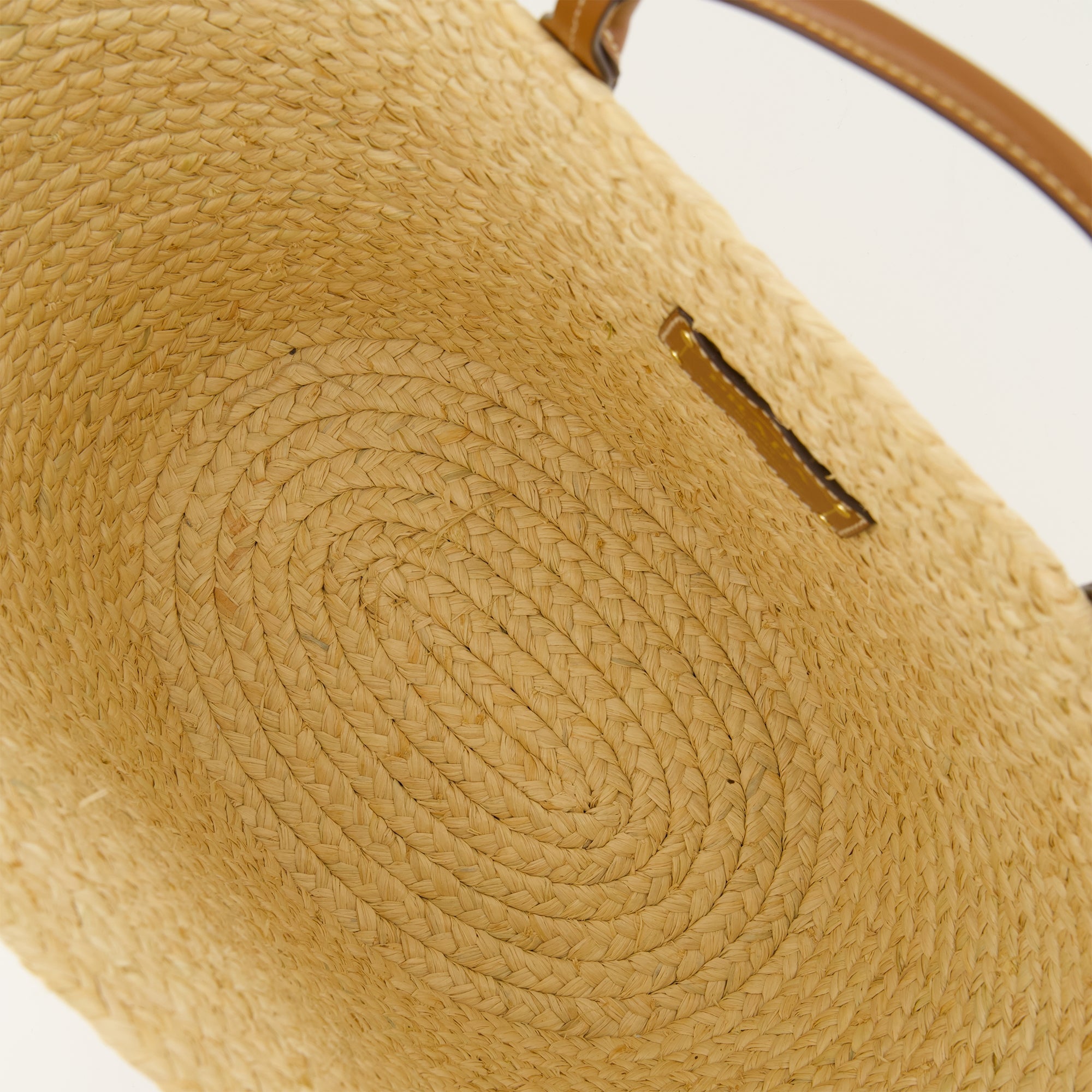 Prada tote bag, raffia handbag, designer tote, beige handbag, Spring-Summer collection