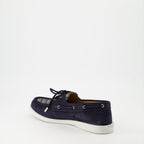 Granville Boat Shoes, Dior, Blue Suede Shoes, Luxury Footwear, Designer Boat Shoes