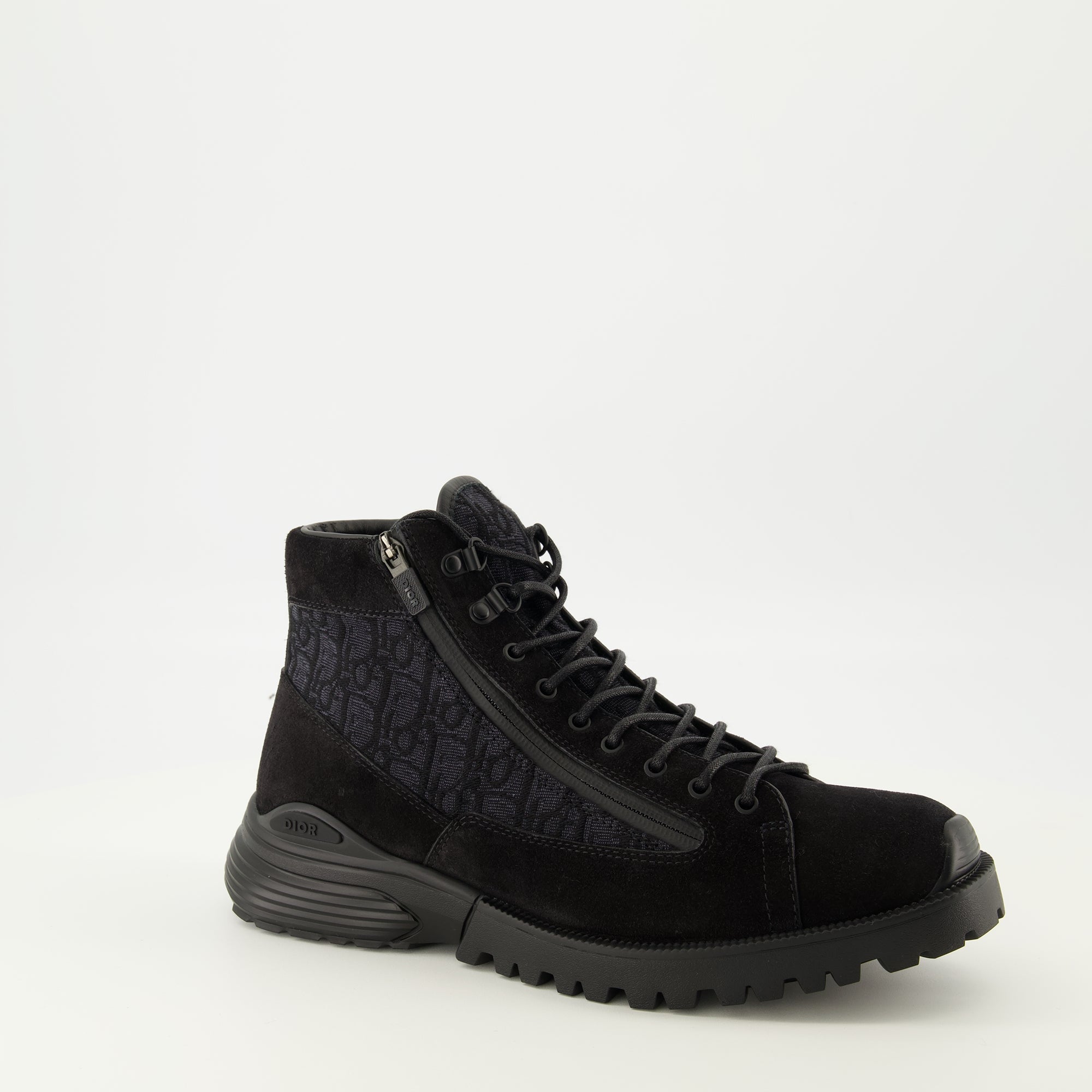 oblique black ankle boots dior men 15636663402876