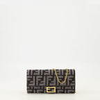 Image of Denim Chain Wallet by Fendi for Women - Season Autumn-Winter 2025 - Front View