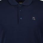 navy cotton polo fendi men 15618306015612
