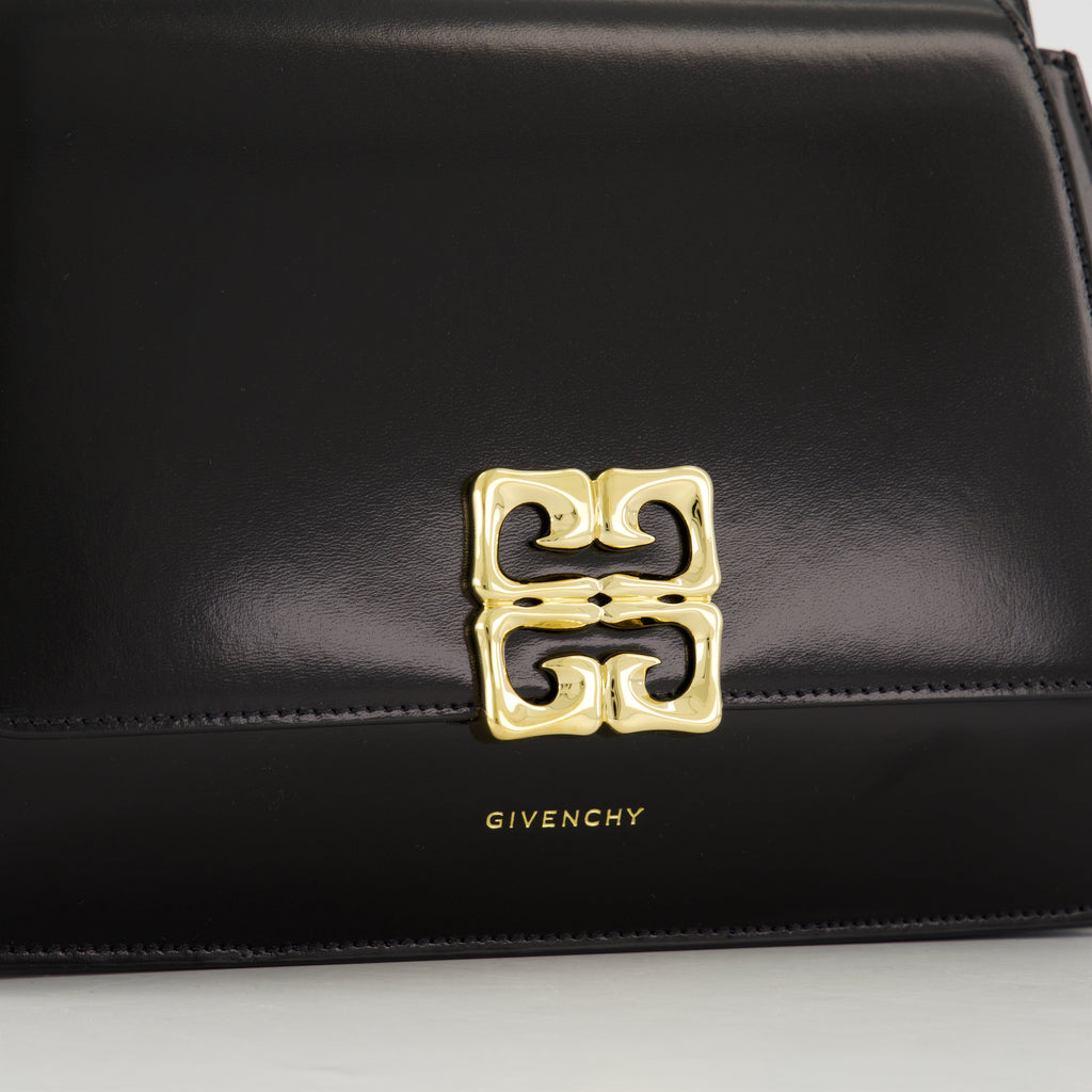 black leather bag, 4G Liquid, calfskin, designer accessory, Givenchy style