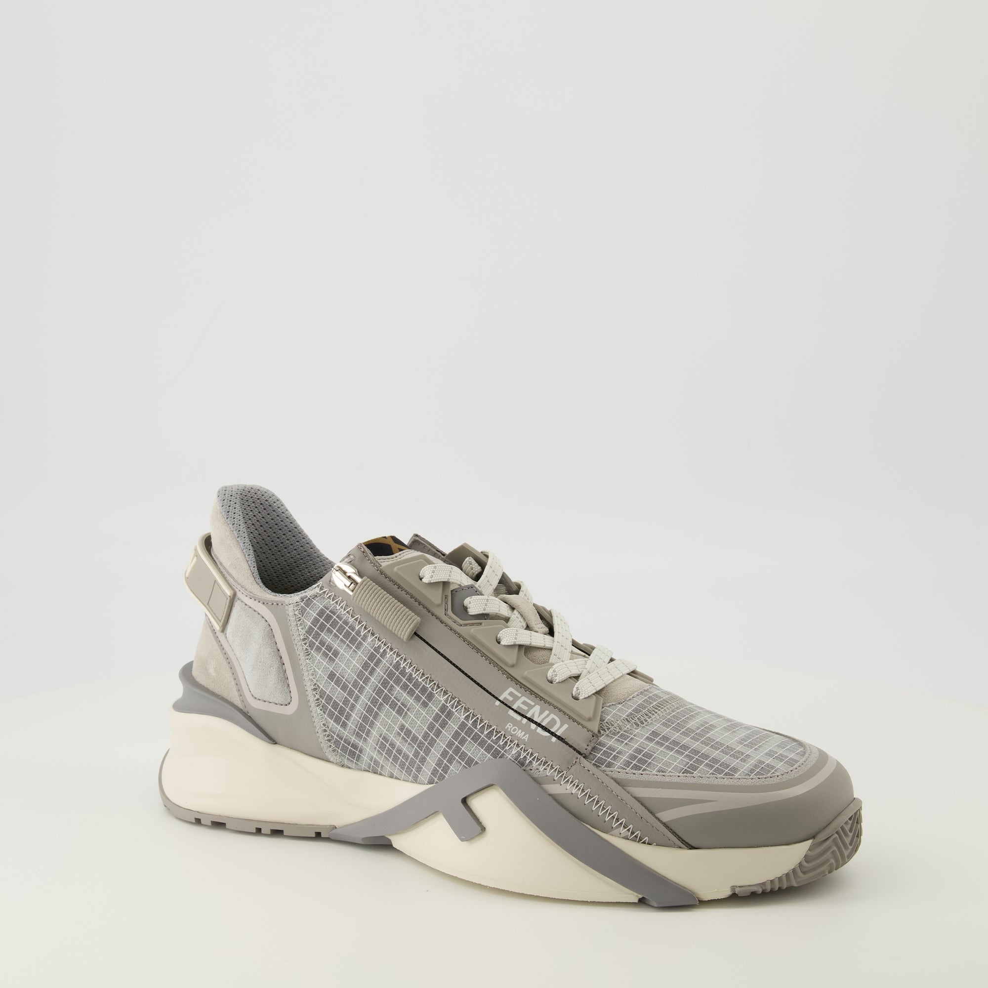 Image of Flow Sneakers by Fendi for Men - Season Spring-Summer 2026 - Front Right Three-Quarter View