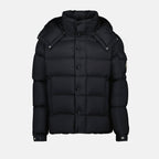 Moncler down jacket, Maya 70 jacket, black nylon jacket, men's outerwear, luxury outerwear