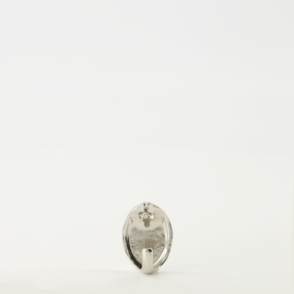 oval earrings, silver earrings, Mm6 accessories, brass jewelry, Autumn-Winter collection