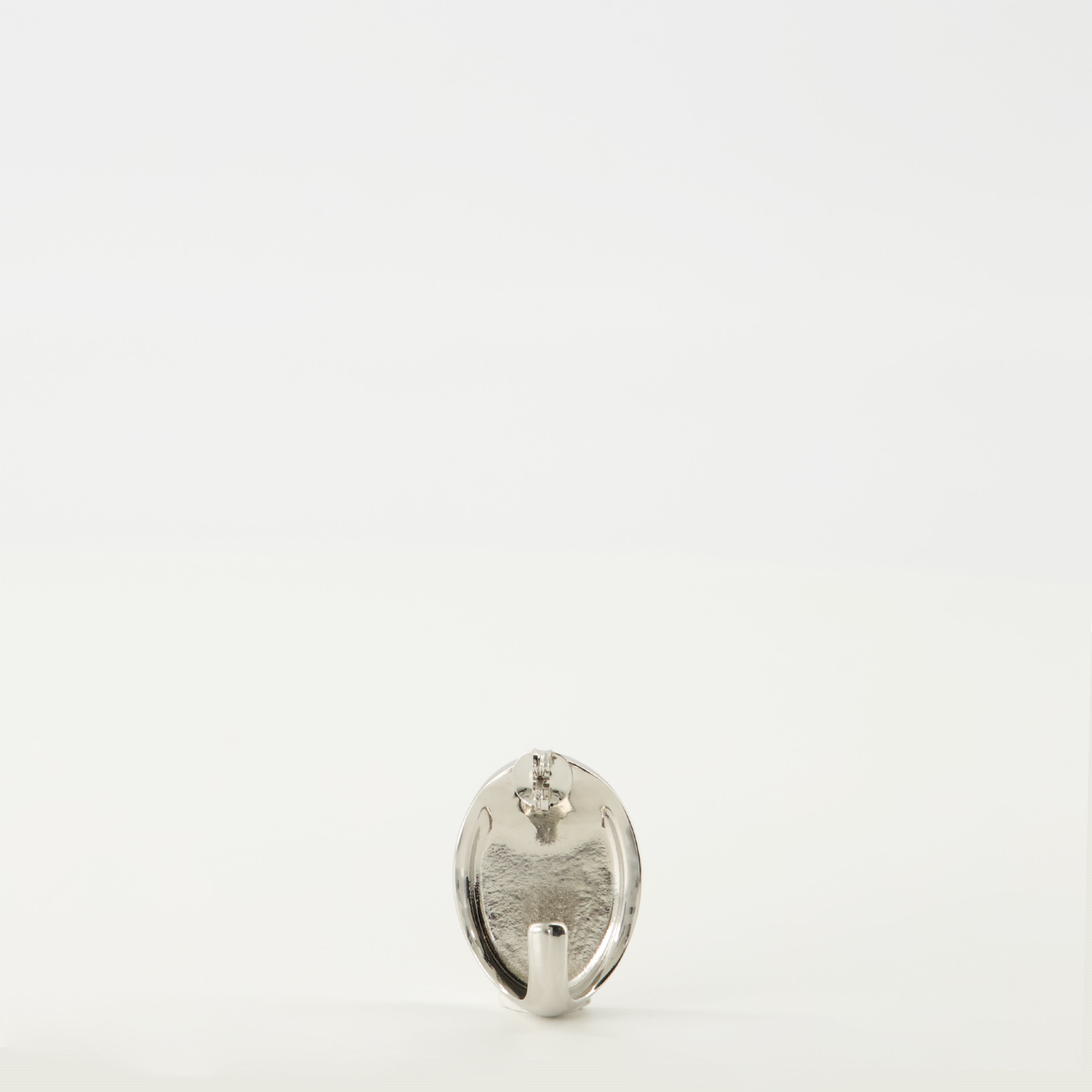 oval earrings, silver earrings, Mm6 accessories, brass jewelry, Autumn-Winter collection