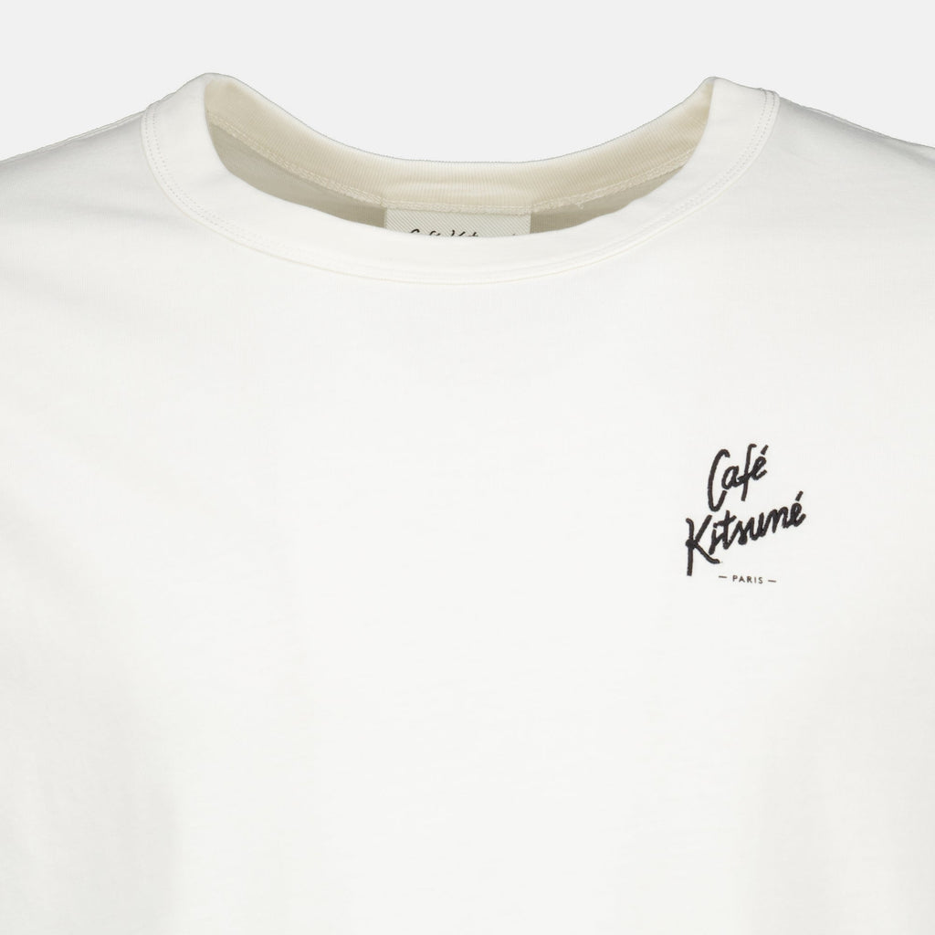 Kitsuné White Embroidered T-Shirt