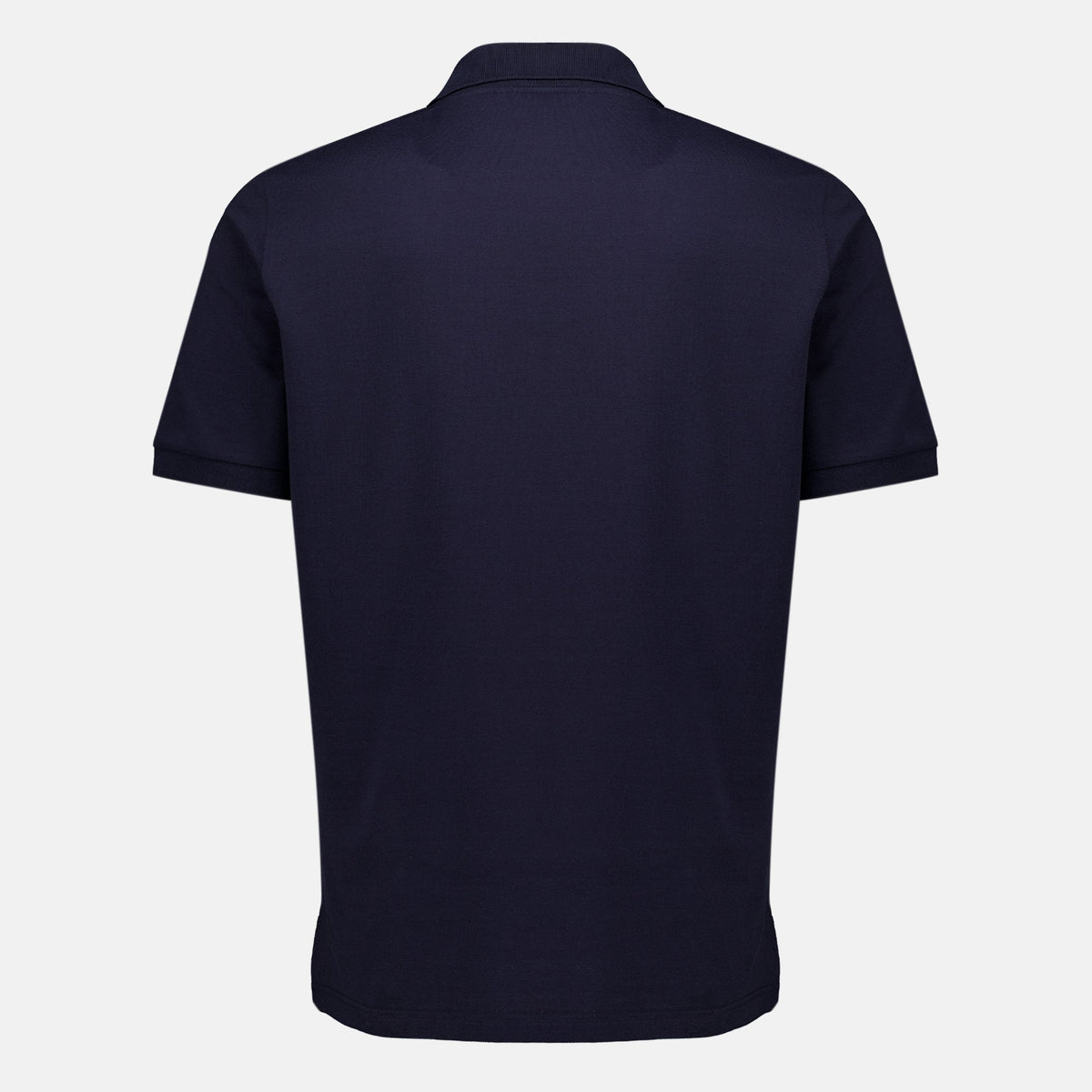 Polo in piqué di cotone blu navy