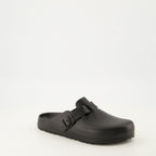 Imagem das Mules EVA Boston da Birkenstock para Mulheres - Temporada Primavera-Verão 2025 - Vista Frontal Direita em Três Quarters