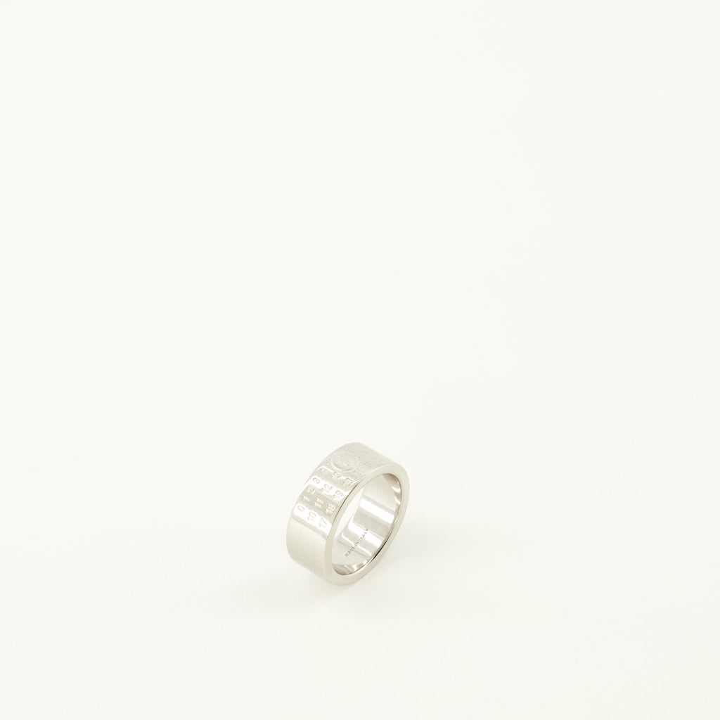 Imagen del Anillo Numérico de Plata de Mm6 para Mujeres - Temporada Primavera-Verano 2026 - Vista de Detalle 1