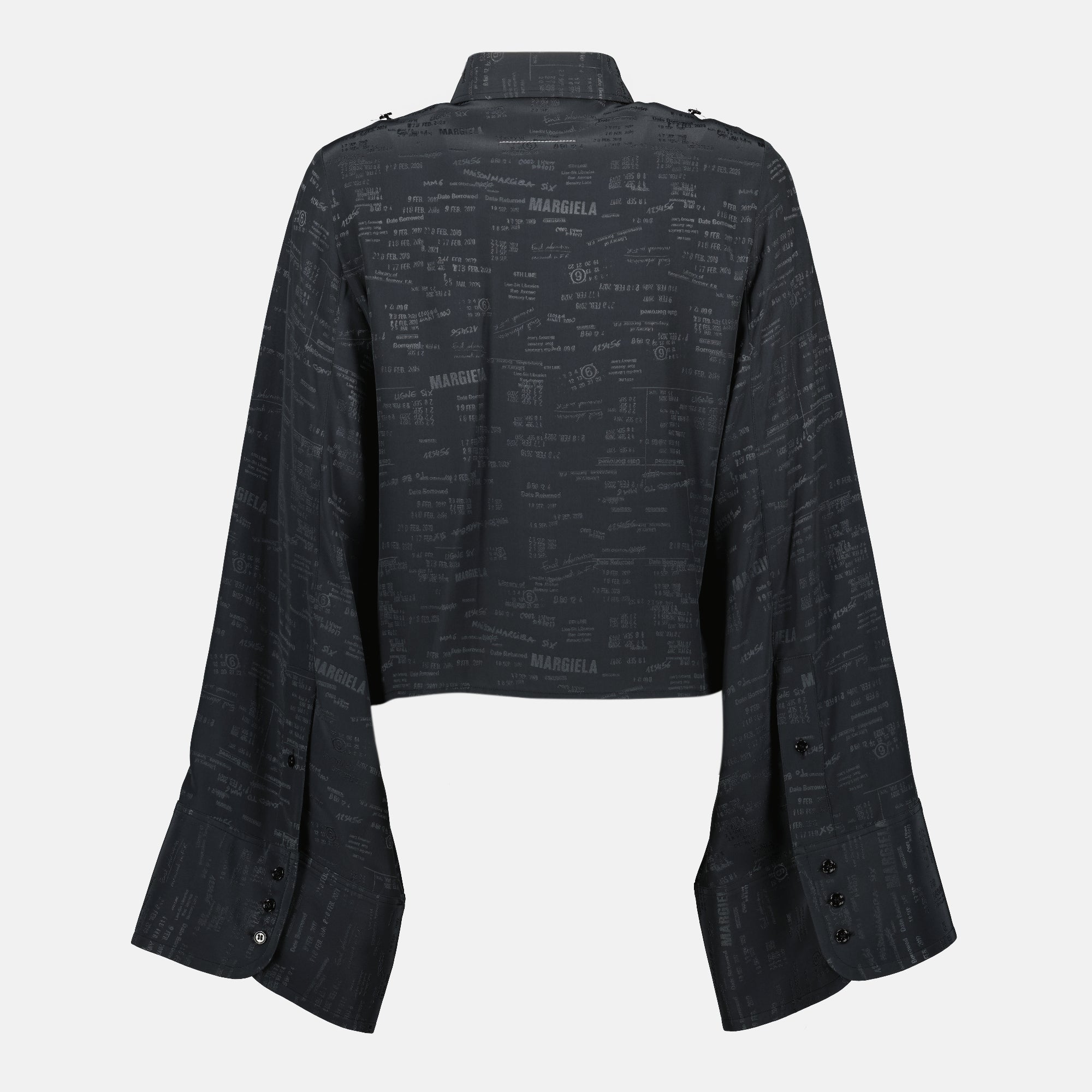 Mm6によるジャカードパターンシャツの画像 - 女性用 - シーズン春夏2026 - バックビュー