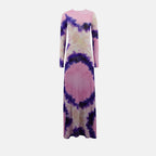 Image of Tie and Dye Dress by Rabanne for Women - Season Spring-Summer 2025 - Front View