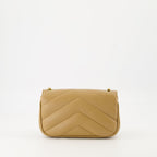 Bild von Le Sac Loulou Mini Beige von Saint Laurent für Frauen - Saison Herbst-Winter 2025 - Rückansicht