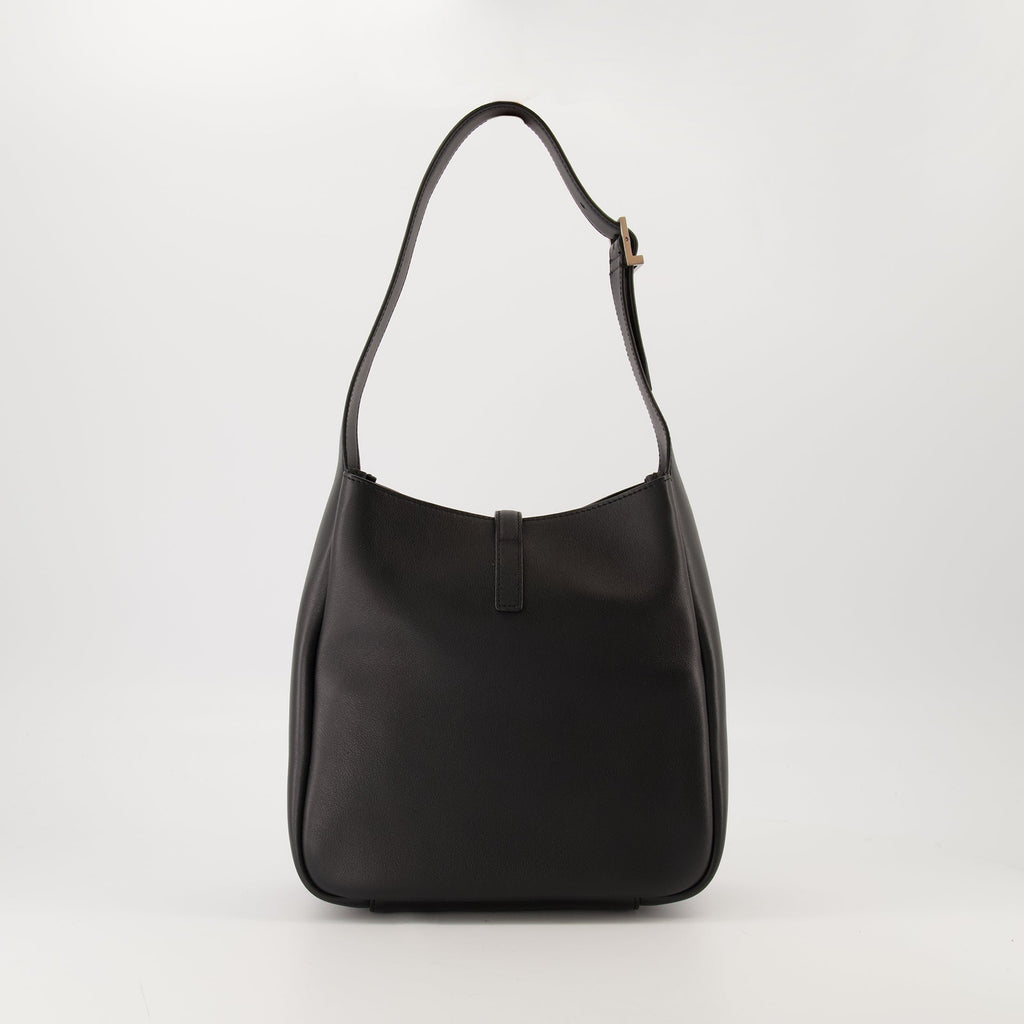 sac le 5 a 7 small noir et argente saint laurent women 15432023343484