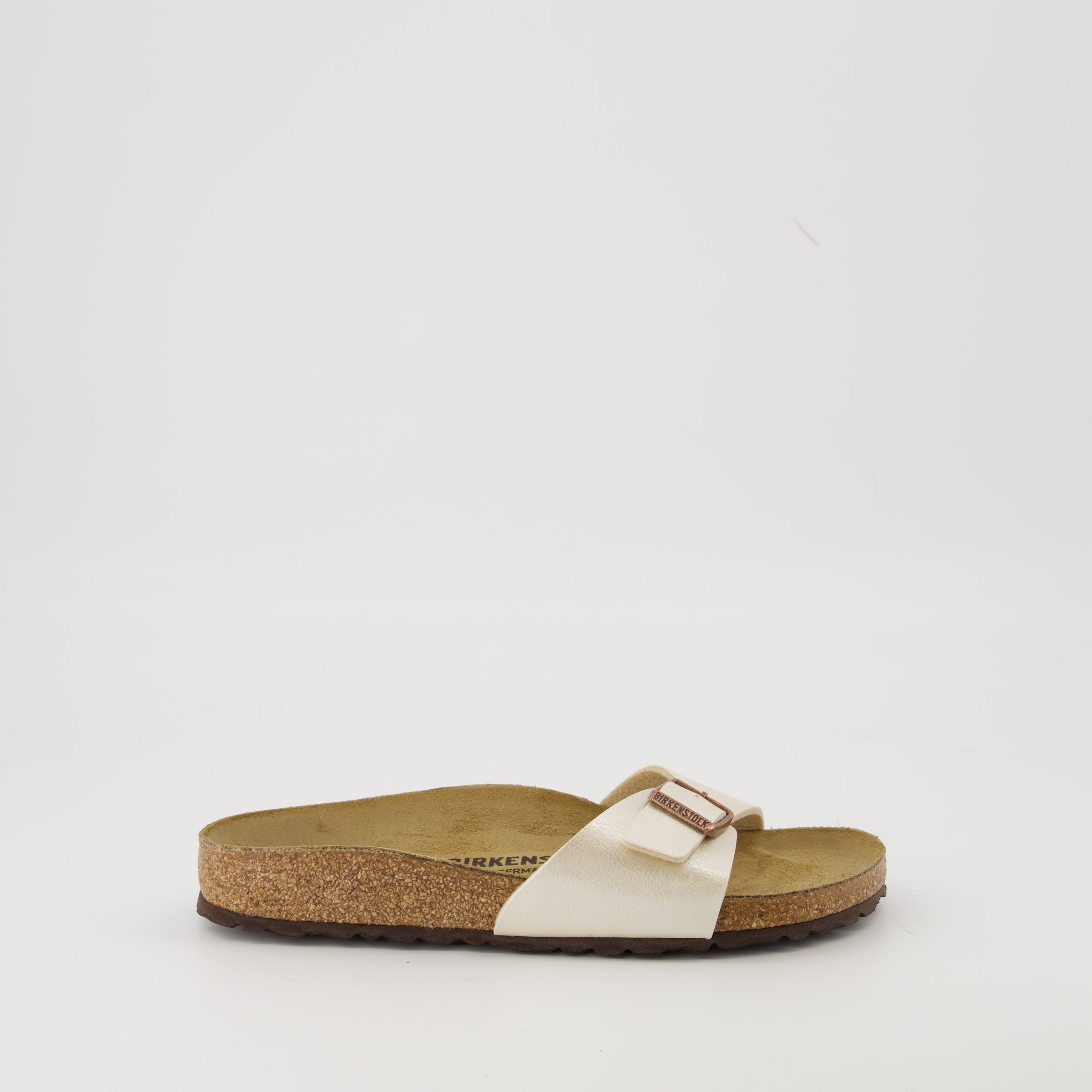 Birkenstock sandals, beige sandals, comfortable footwear, Spring-Summer collection, Birko-Flor material