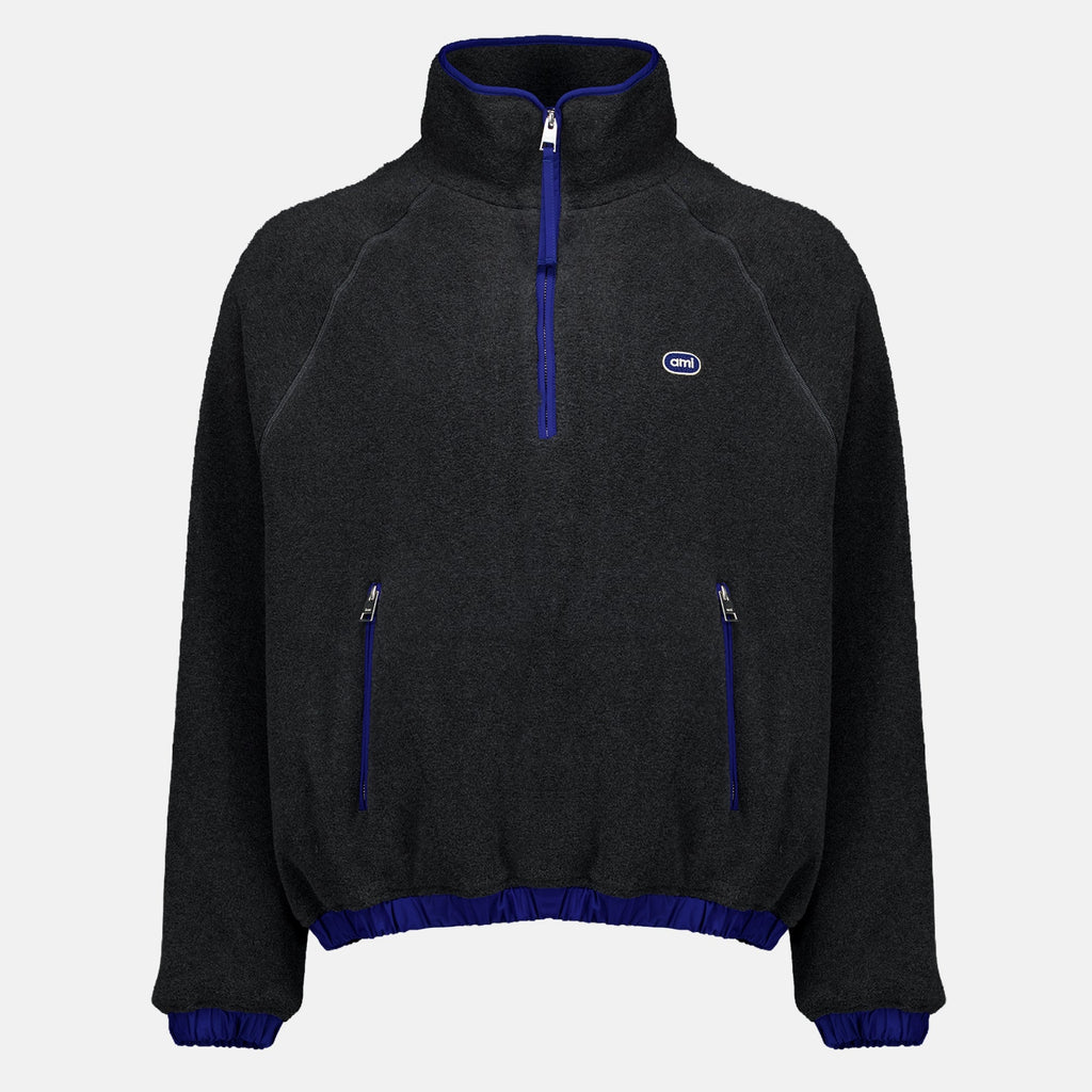 Felpa grigio con zip