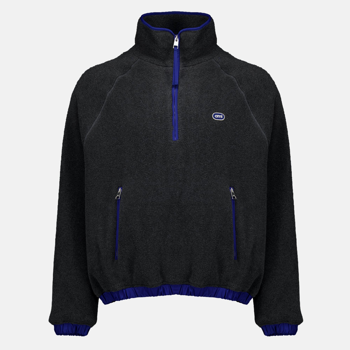 Veste zippée en polaire grise