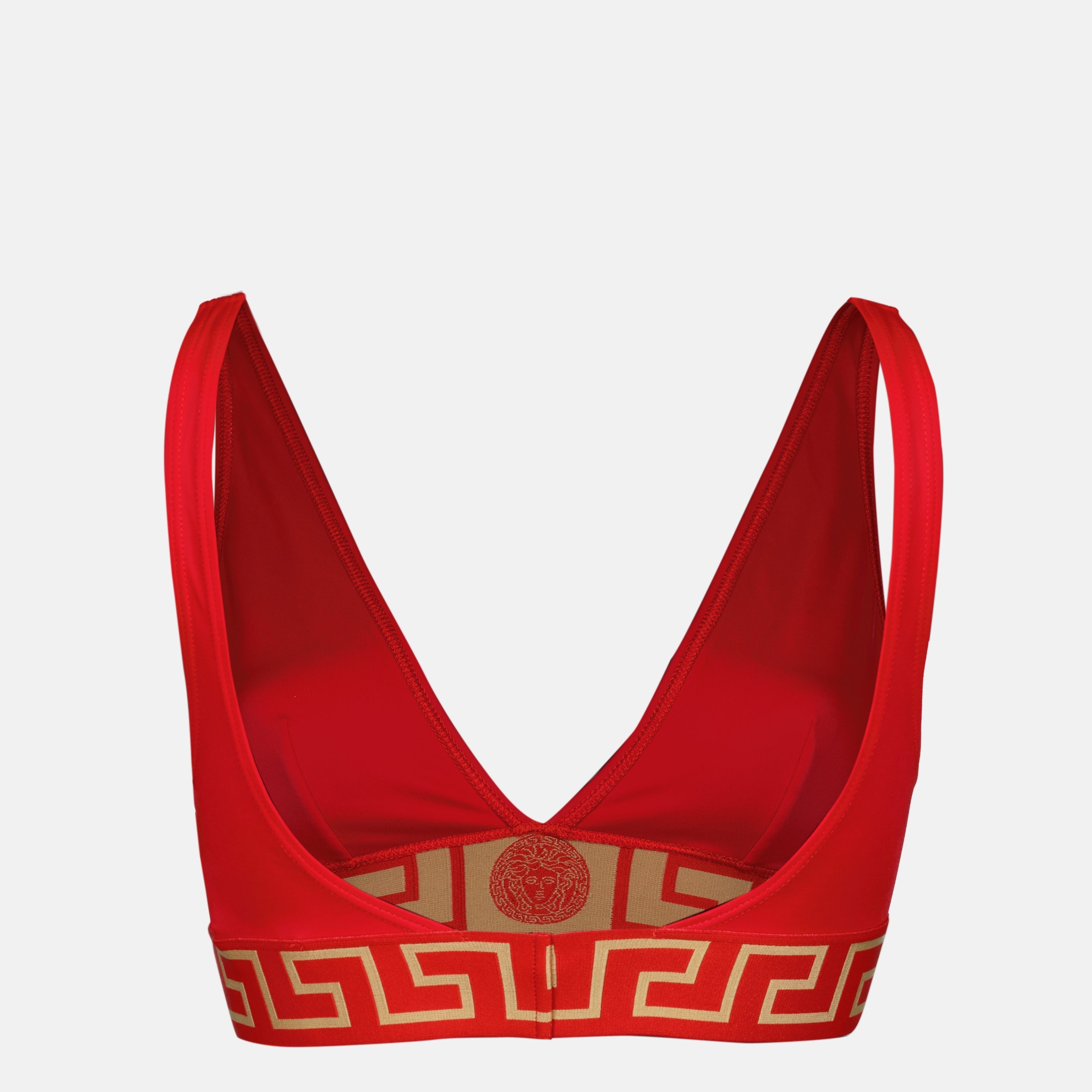 Red Triangle Bikini Top