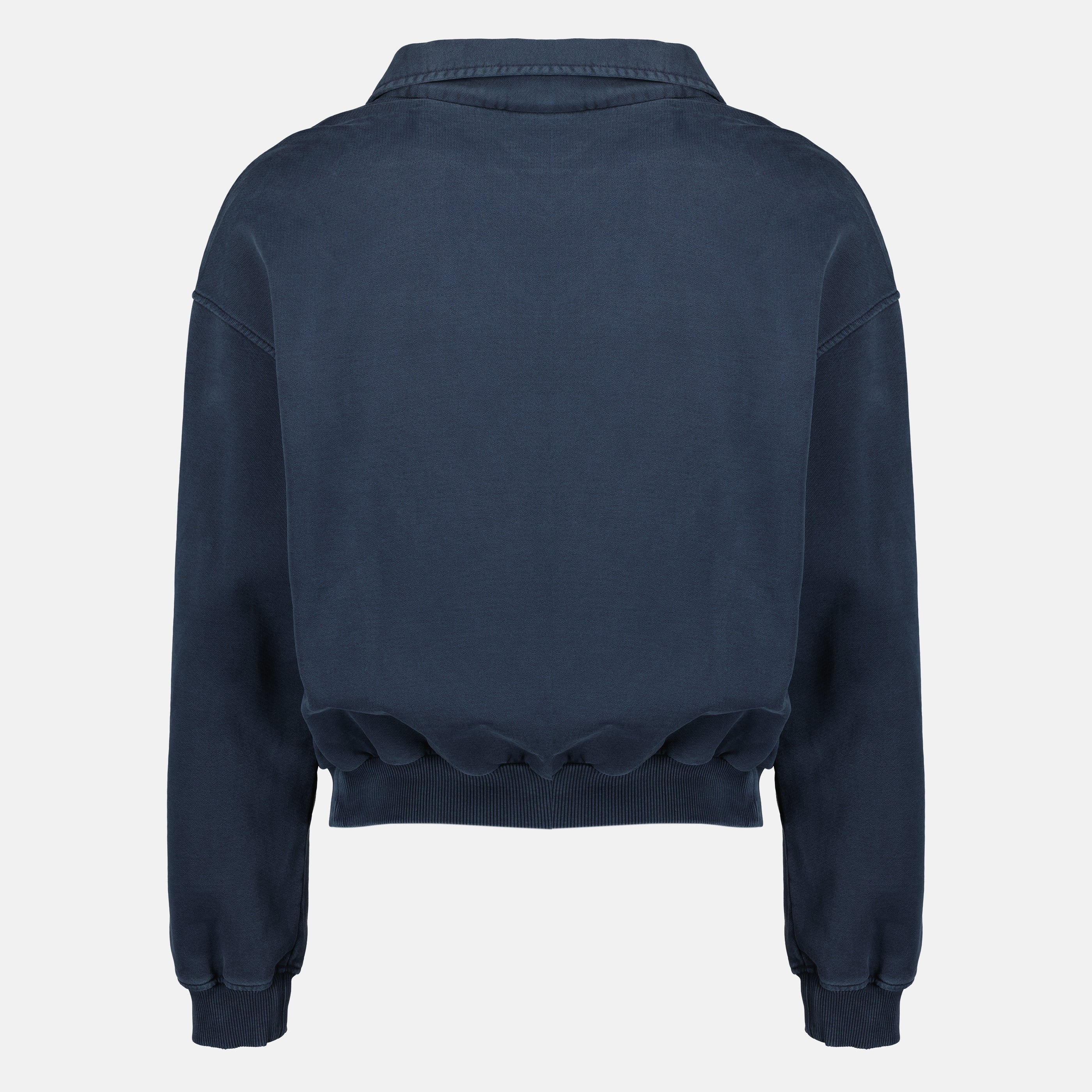 Sweatshirt à col bénitier bleu marine