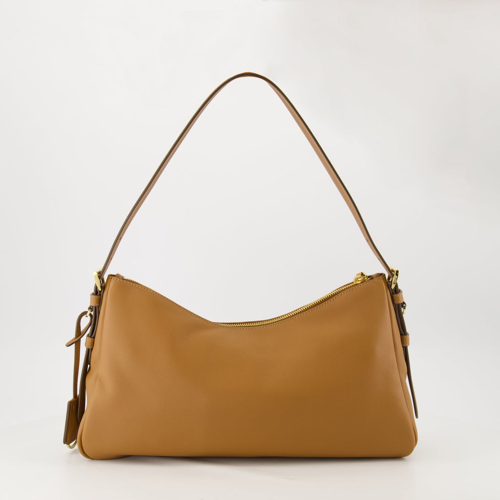Aimée bag, Prada leather bag, brown leather handbag, women’s leather bag, designer handbags