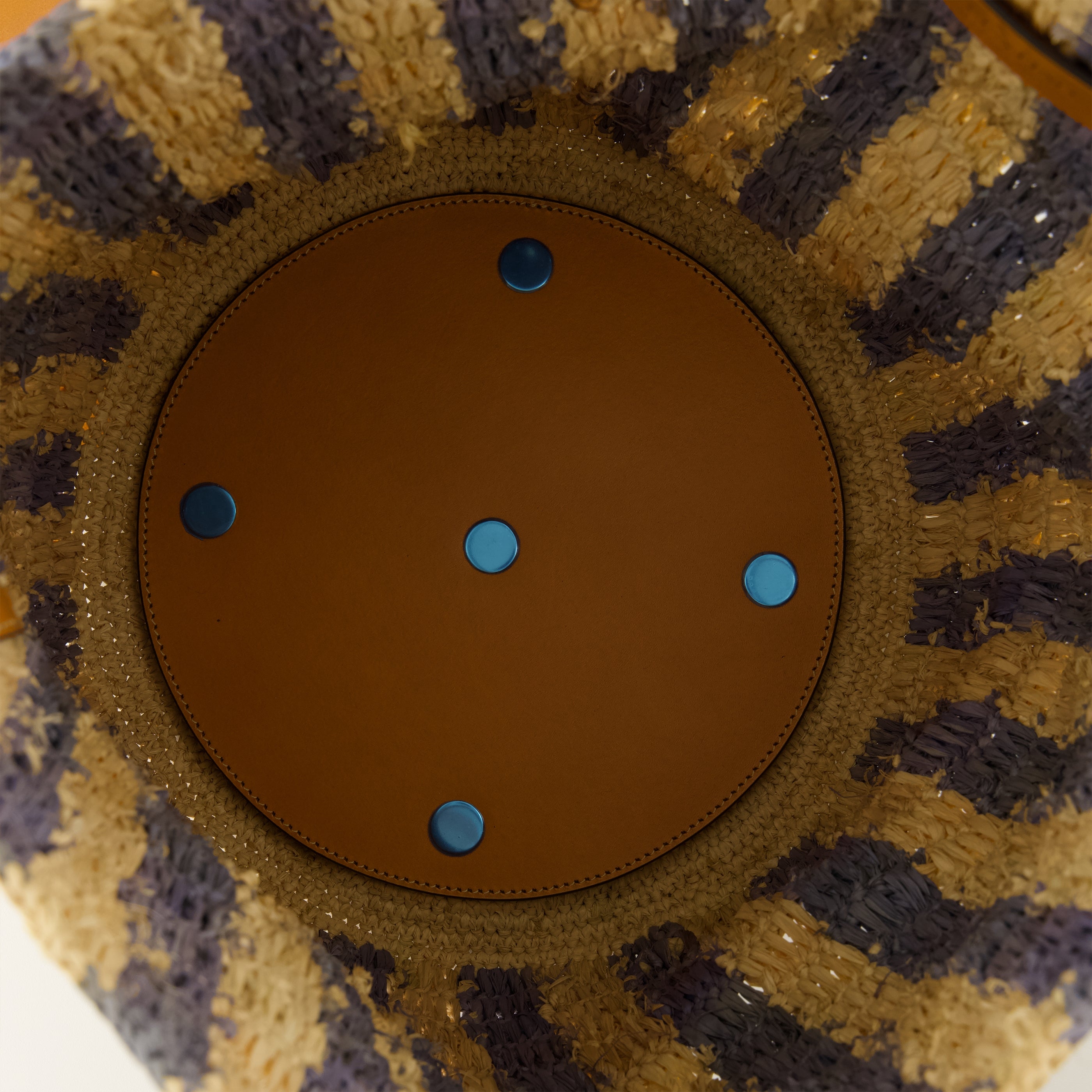 Borsa in Raffia a Righe